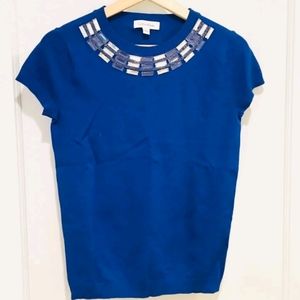 Calvin Klein Royal Blue Knit Sweater Pullover Size S